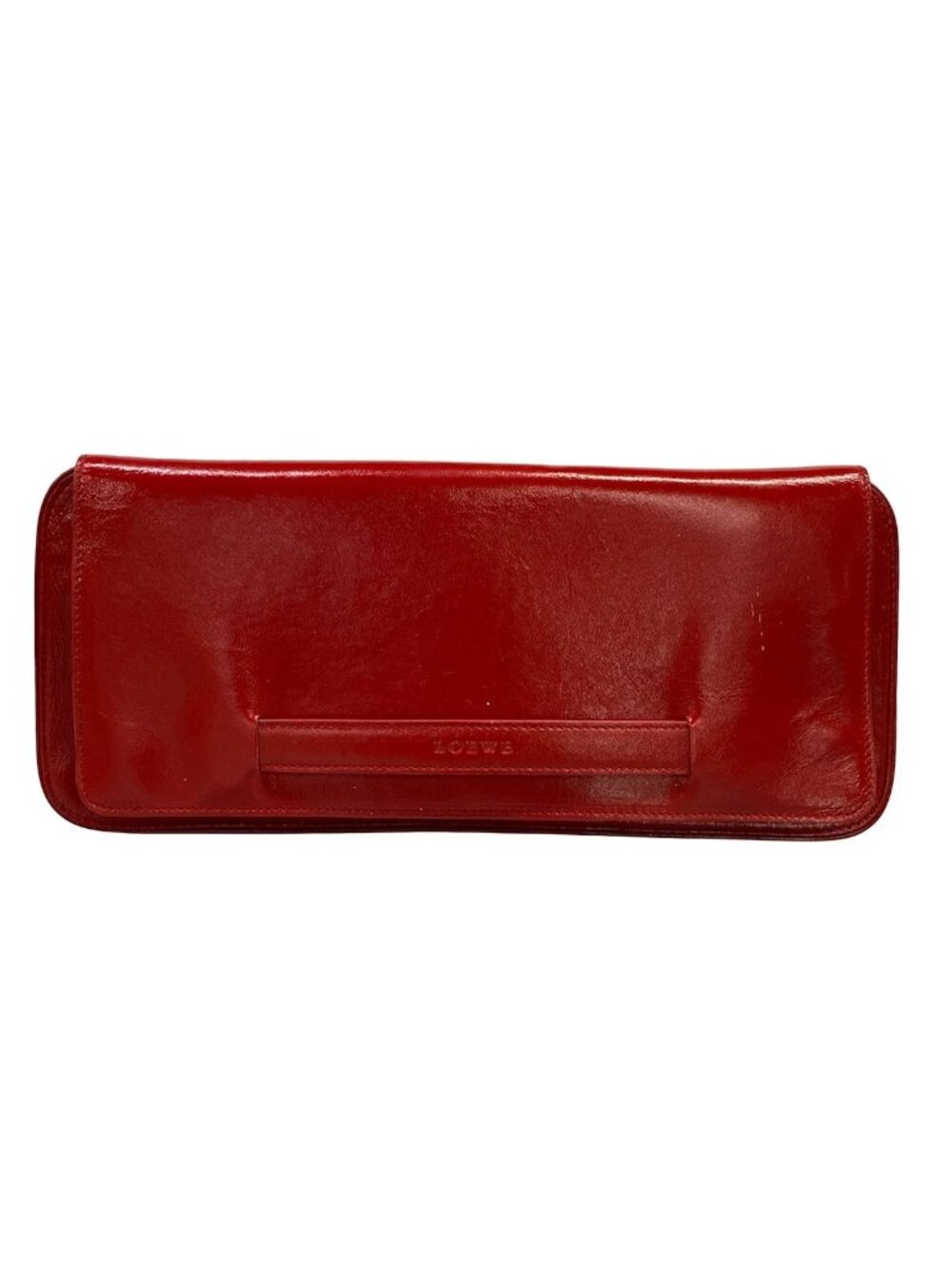 Loewe Clutch Red Leather
